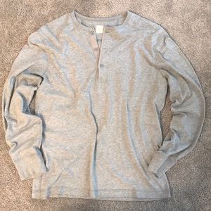 Jcrew Heather grey Henley size M